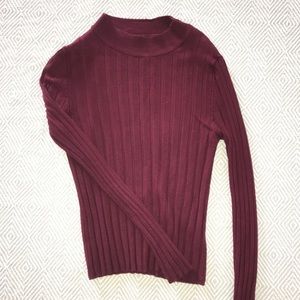 Red long sleeve sweater
